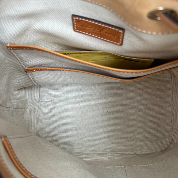 Dooney & Bourke Hydrangea Monogram Collection Drawstring Bag Black - Picture 8 of 16